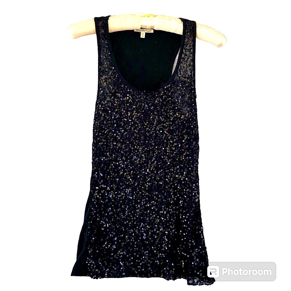 Charlotte Russe sequined Tank Black Xtra Small